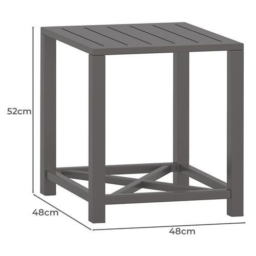 Bridgeport Aluminium Outdoor Side Table