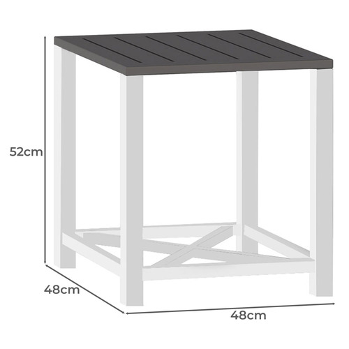 Bridgeport Aluminium Outdoor Side Table