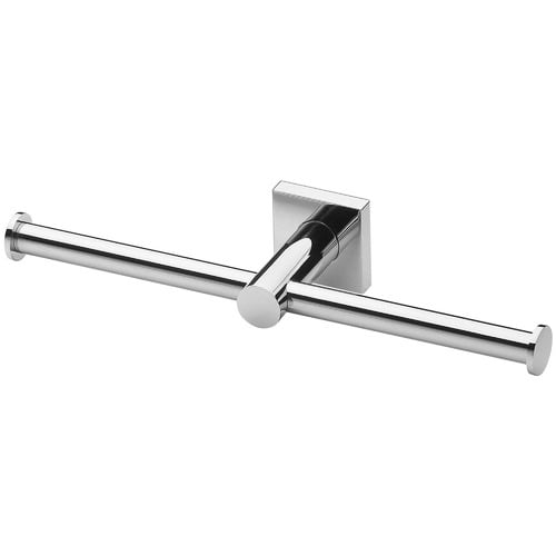 Square Radii Double Bar Toilet Roll Holder