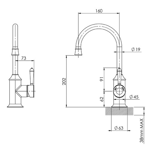 Nostalgia Sink Mixer Tap