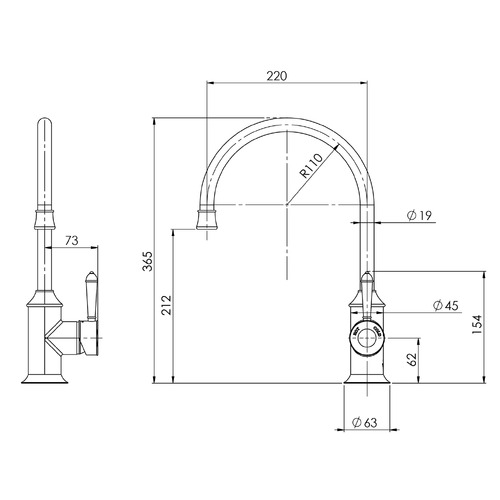 Nostalgia Sink Mixer Tap