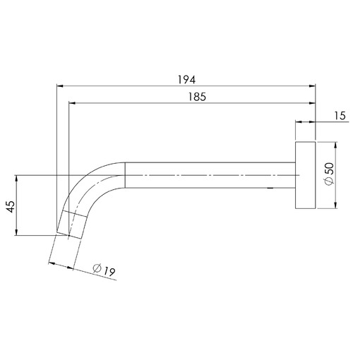 Vivid Slimline Curved Spout