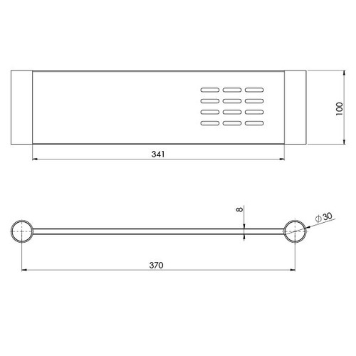 Vivid Slimline Bathroom Shelf