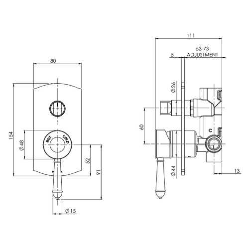 Nostalgia Diverter Mixer