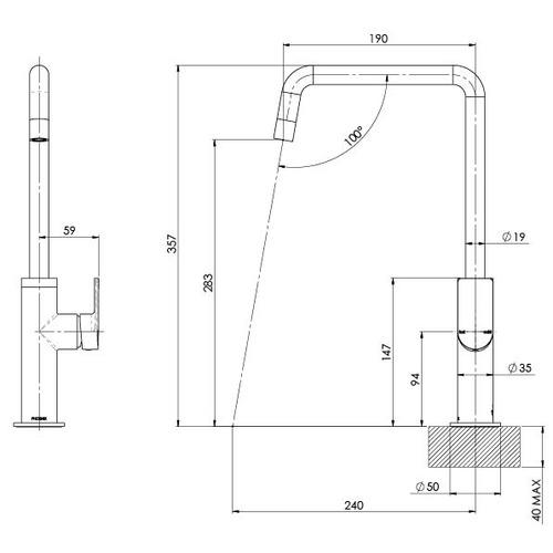 Mekko Sink Mixer Tap