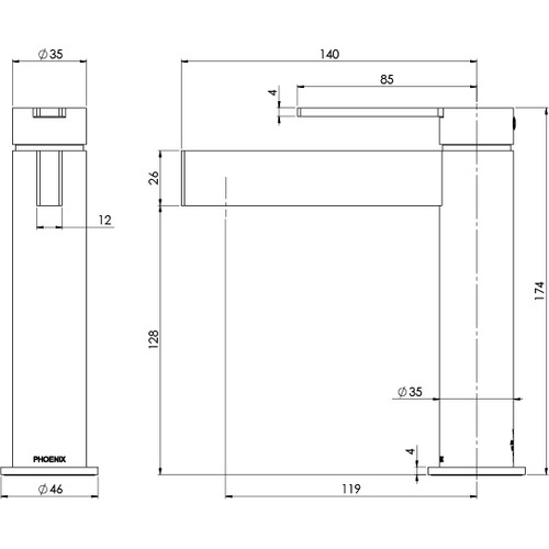 Lexi MKII Basin Mixer Tap