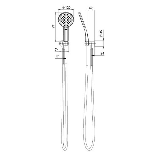 2 Piece NX Quil Hand-Held Shower Set