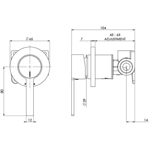 Lexi MKII Wall Mixer