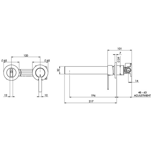 2 Piece Lexi MKII Spout & Basin Mixer Tap Set