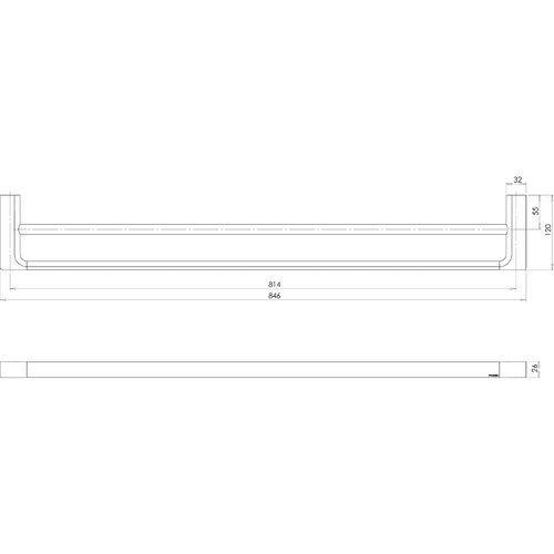 Double Bar Vertical Towel Rail