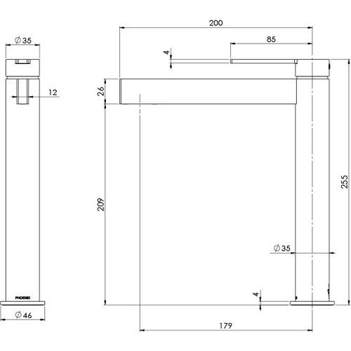Lexi MKII Vessel Mixer Tap