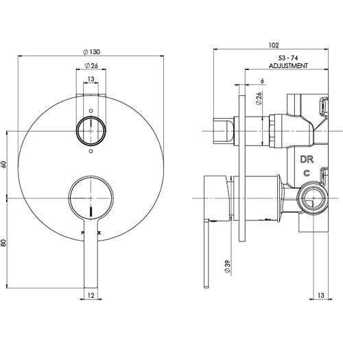 Lexi MKII Diverter Mixer