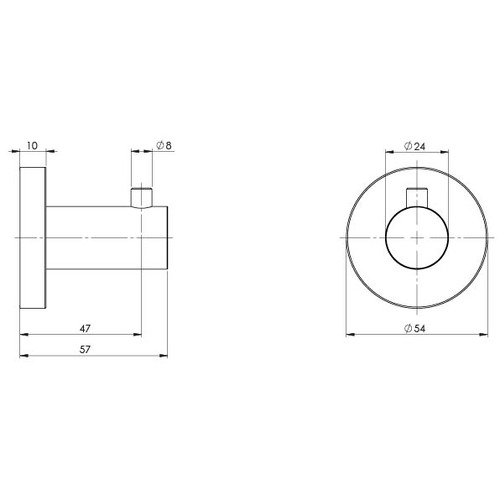 Round Radii Robe Hook