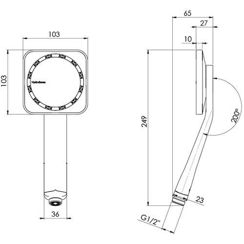 NX Orli Hand-Held Shower Head
