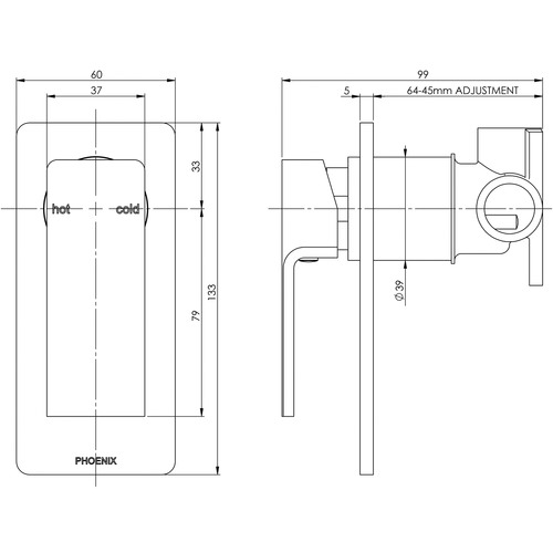 Radii Wall Mixer