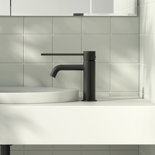 Vivid Slimline Curved Basin with Extended Mixer