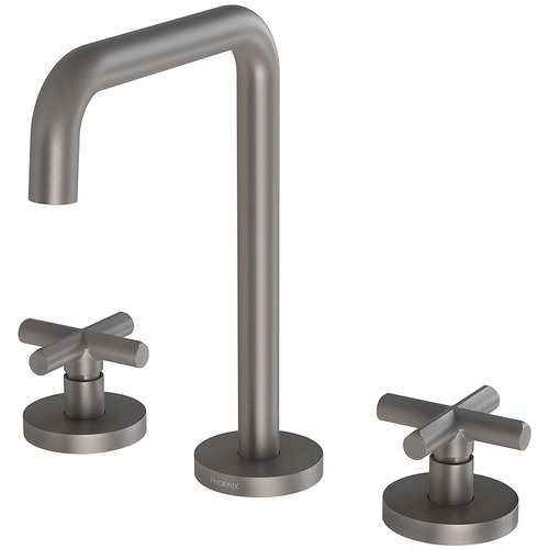 Vivid Slimline Plus Basin Spout & Cross Mixer Set