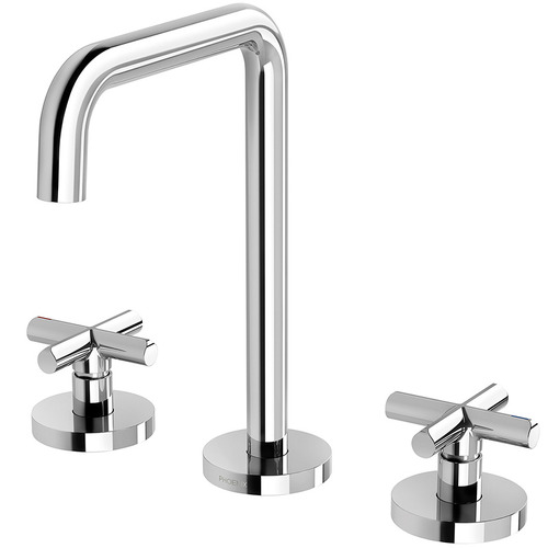 Vivid Slimline Plus Basin Spout & Cross Mixer Set