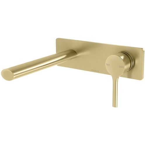 Vivid Slimline Oval Wall Basin Spout & Mixer Set