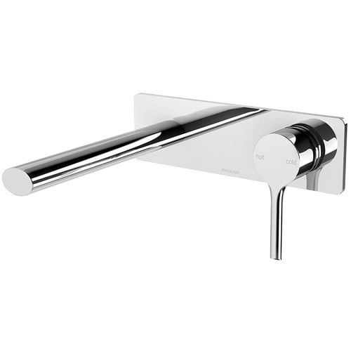 Vivid Slimline Oval Wall Basin Spout & Mixer Set