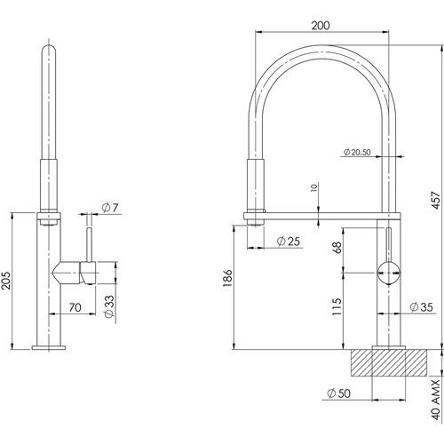 Blix Flexible Kitchen Mixer Tap