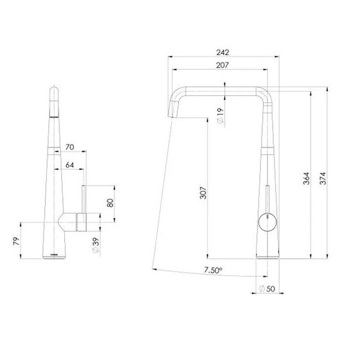 Erlen Kitchen Mixer Tap