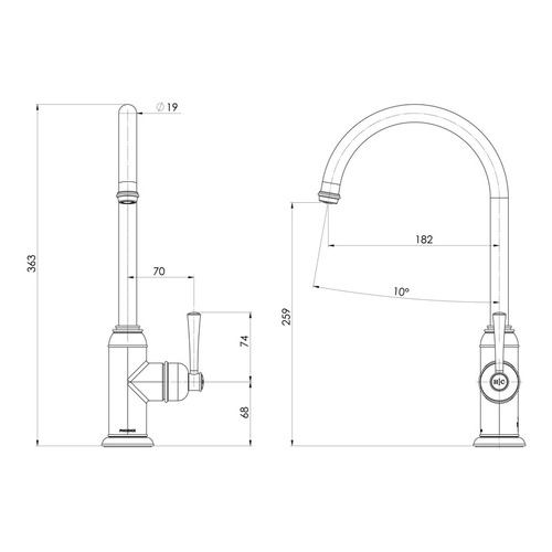 Cromford Sink Mixer Tap