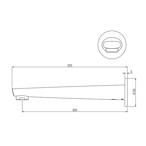 Arlo Bath Spout