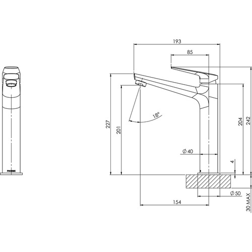 Arlo Vessel Mixer Tap
