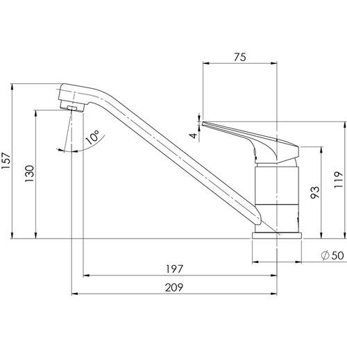 Ivy MKII Swivel Kitchen Mixer Tap