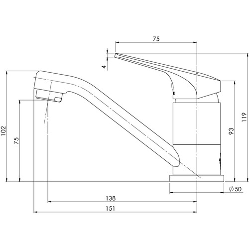 Ivy MKII Swivel Basin Mixer Tap