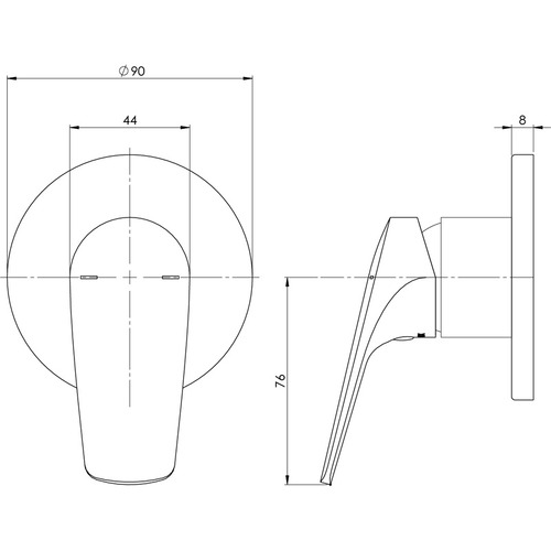 Ivy MKII Shower Mixer Trim Kit