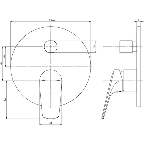 Ivy MKII Diverter Mixer Trim Kit