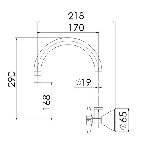 Ivy Sink Spout & Wall Top Assembly Set
