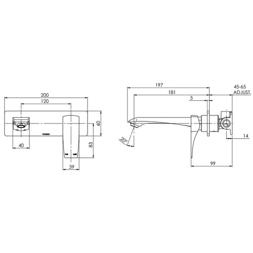 Argo Bath Spout & Mixer Set