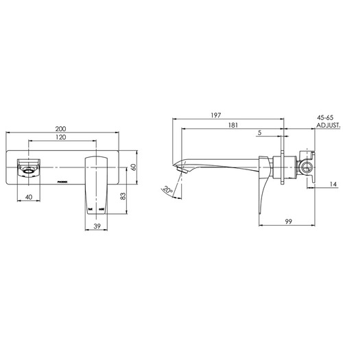 Argo Basin Spout & Mixer Set