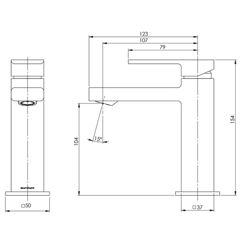 Radii Basin Mixer Tap