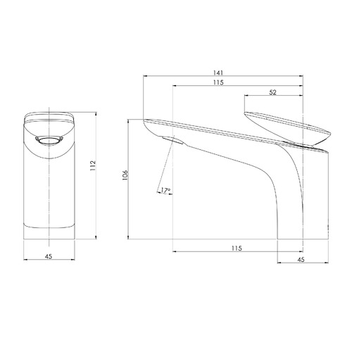 Nuage Basin Mixer Tap