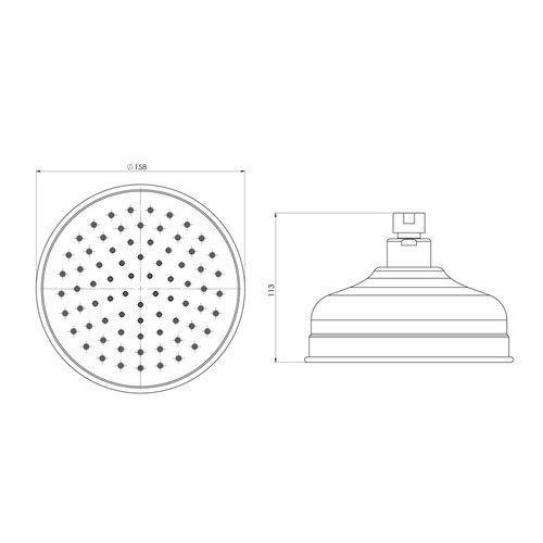Cromford Round Shower Head