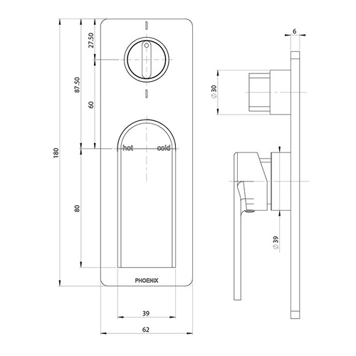 Teel Diverter Mixer Fit-Off Kit