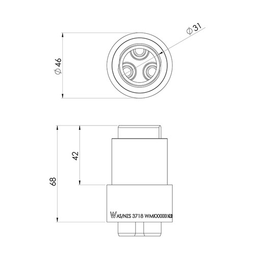Wall Mixer Extended Seat Assy