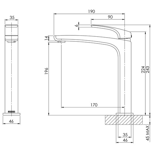 Rush Vessel Mixer Tap