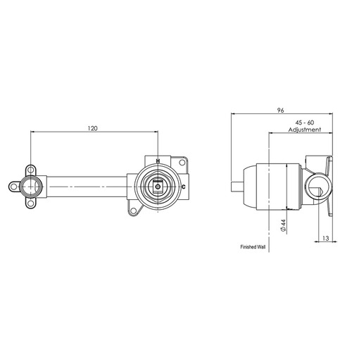 Phoenix Builders Wall Mixer Breech