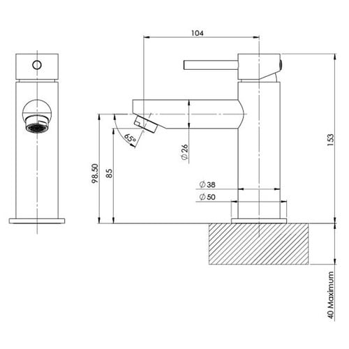 Pina Basin Mixer Tap