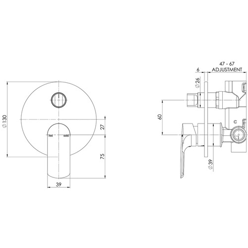Subi Shower Diverter Mixer