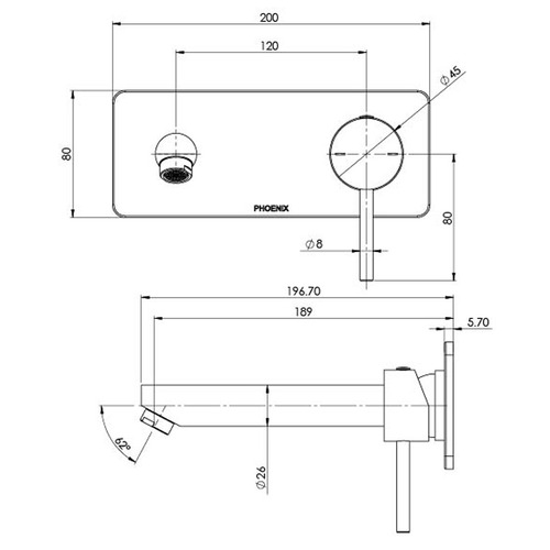 Pina Spout & Mixer Trim Kit