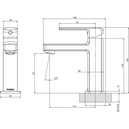 Teva Basin Mixer Tap
