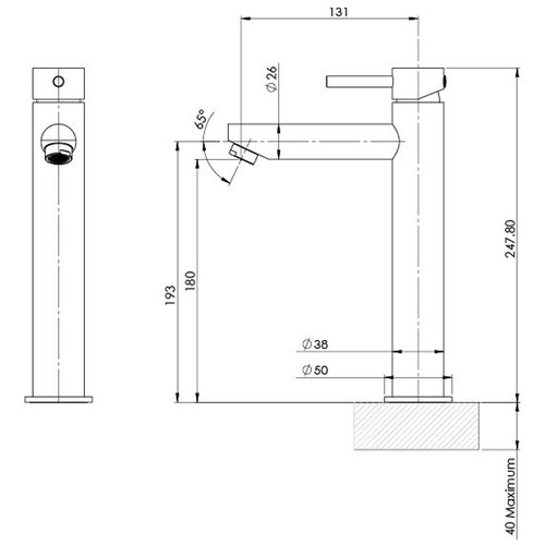 Pina Vessel Mixer Tap