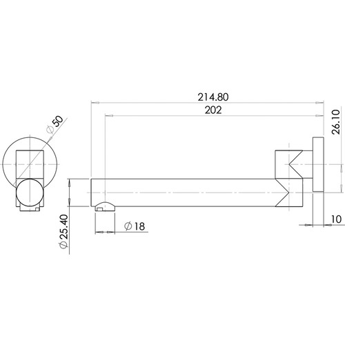 Chrome Round Swivel Spout