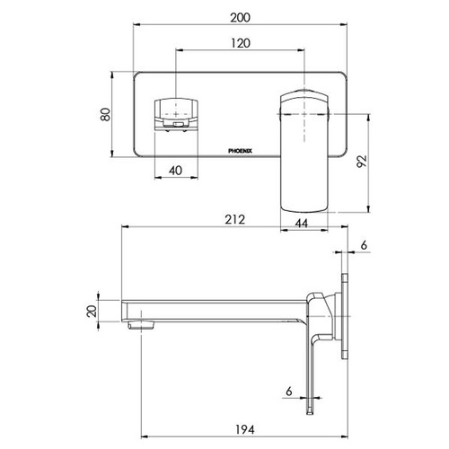 Teva Spout & Mixer Trim Kit